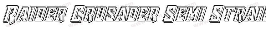 Raider Crusader Semi Straigh字体转换